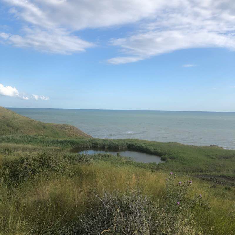 Kuchugury, Mud volcano walking route map in Kuchugury