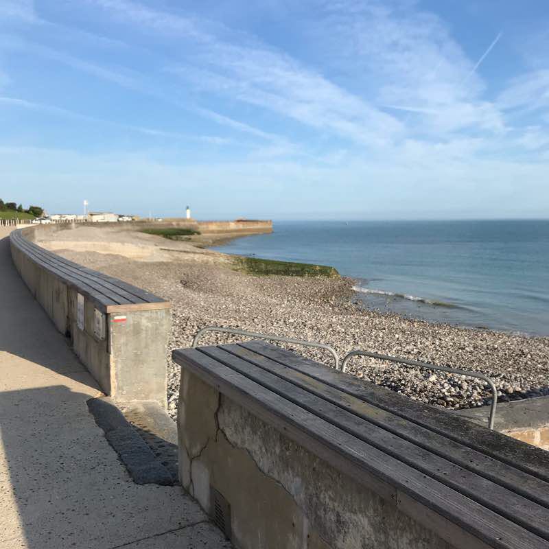Saint Valery harbor and waterfront walking route map in Saint-Valery-en-Caux