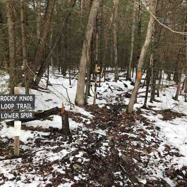 Rock Knob Loop Trail walking route map in Orrtanna