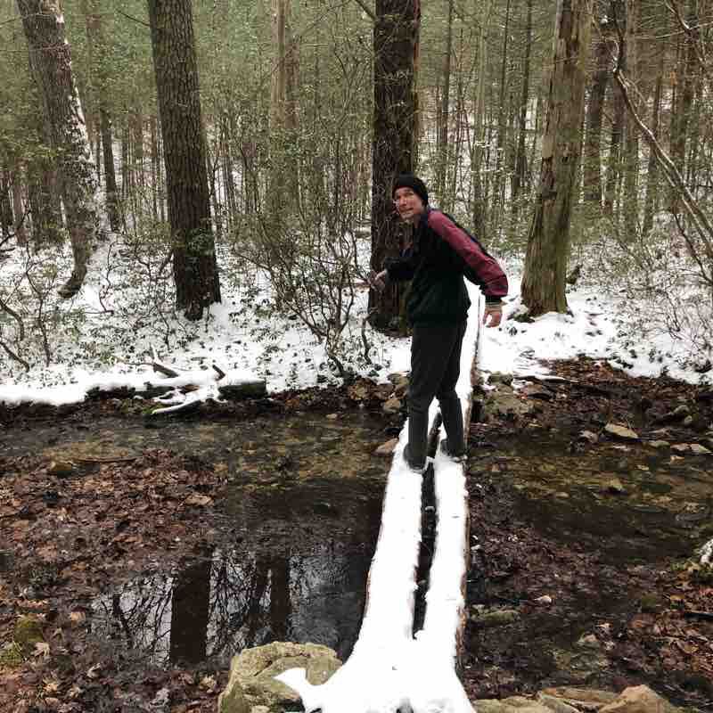 Hosack Run loop trail walking route map in Orrtanna