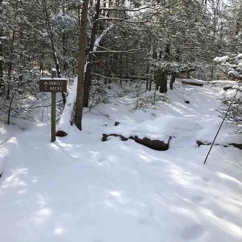 AT-Sunset Rocks Loop walking route map in Carlisle