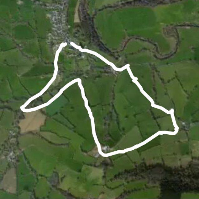 Grosmont walking route map in Grosmont
