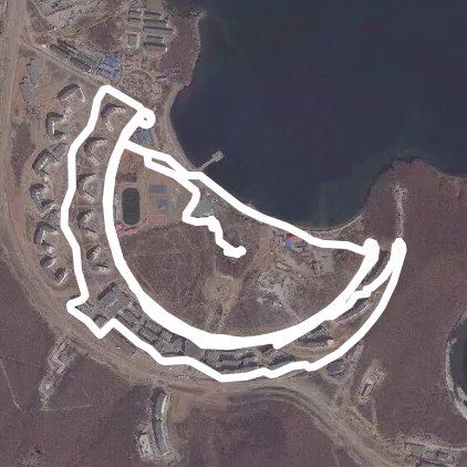 PIFF walking route map in Russkiy