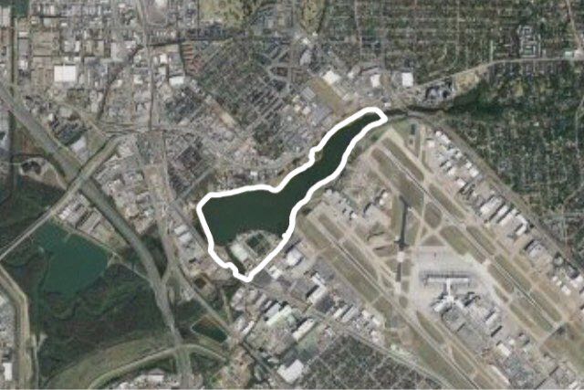 3.54 Mi Route in Love Field Area, 75235, Dallas, Texas, United States