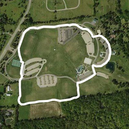 PAPark walking route map in Waynesville