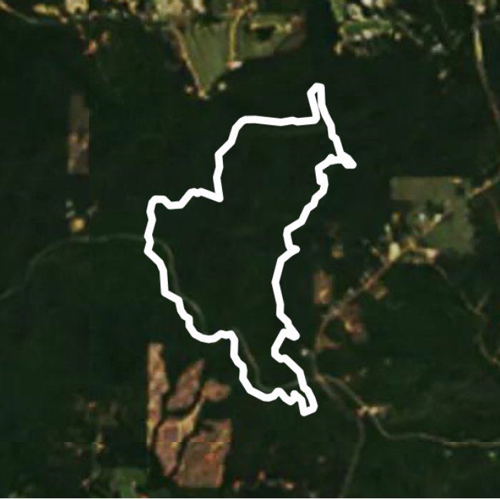 Wolfden Loop walking route map in Warm Springs