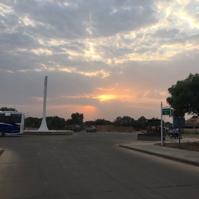 Kanha Shanti Vanam walking route map in Mallapur