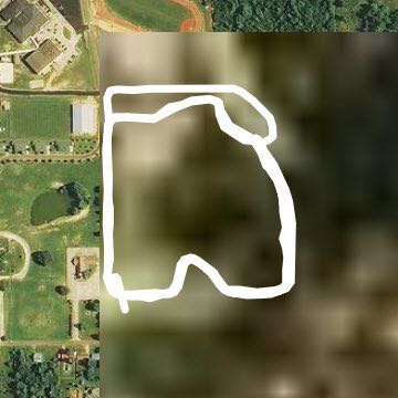 Brokenbow Park walking route map in Broken Bow