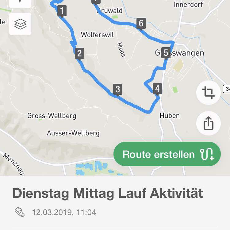 Schloss Wyler ettiswil walking route map in Grosswangen