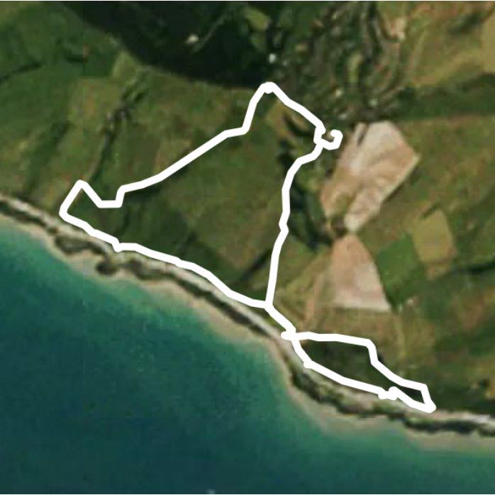 East Dean & ‘Seven Sisters’ walking route map in East Dean