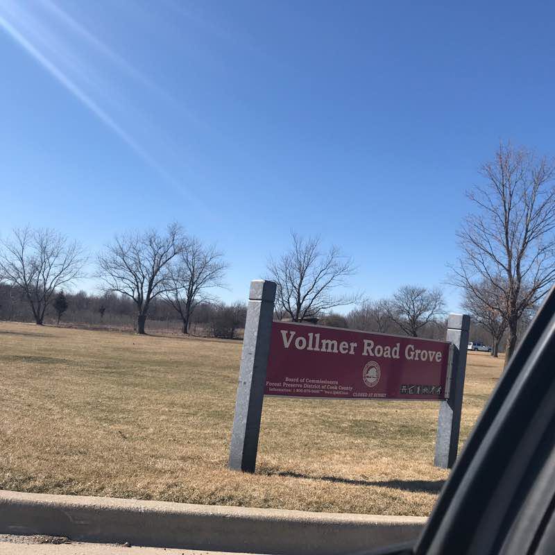 Vollmer Road Trail walking route map in Olympia Fields