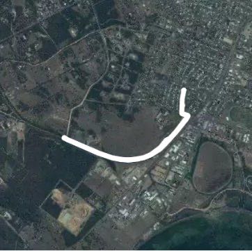 Outa town  walking route map in Port Lincoln