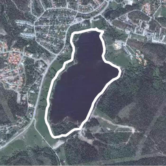 Sidsjö walking route map in Sundsvall