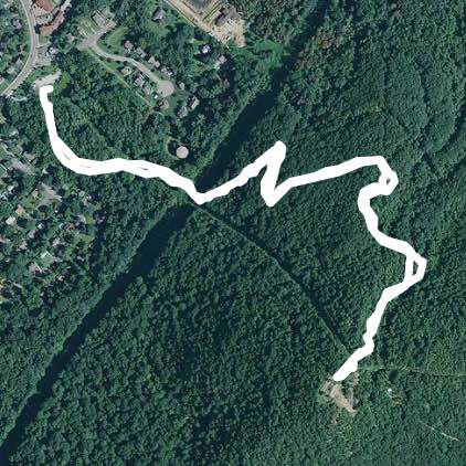Beacon mountain walking route map in Cold Spring