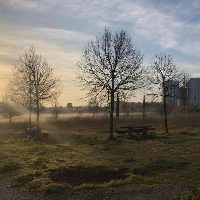 Parco delle Sabine walking route map in Rome