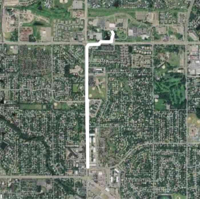 Charles Routine Route walking route map in Brooklyn Park