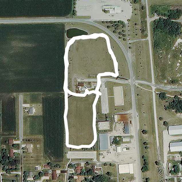 Millinium park walking route map in Minonk