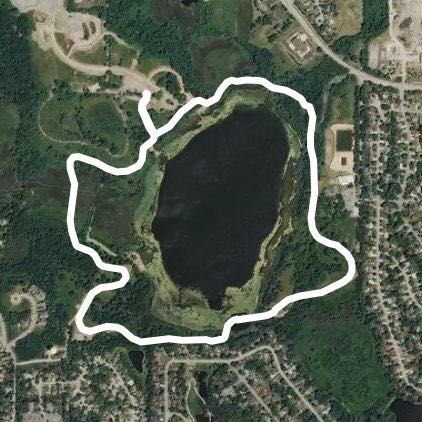 Hastings park walking route map in Old Mill Creek