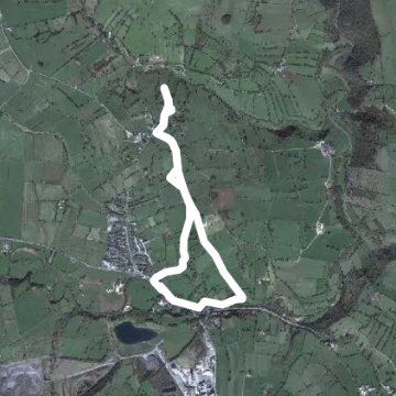 Waterhouses peaks walking route map in Waterhouses