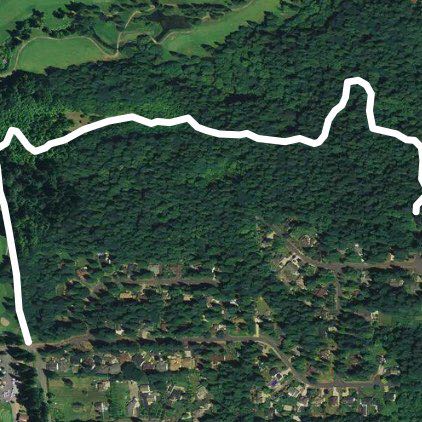 Cedars walking route map in Brush Prairie