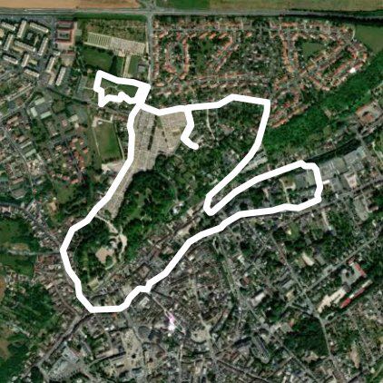 Dreux walking route map in Dreux