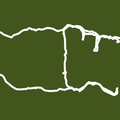 Prairie Bridges Park walking route map in Ackley