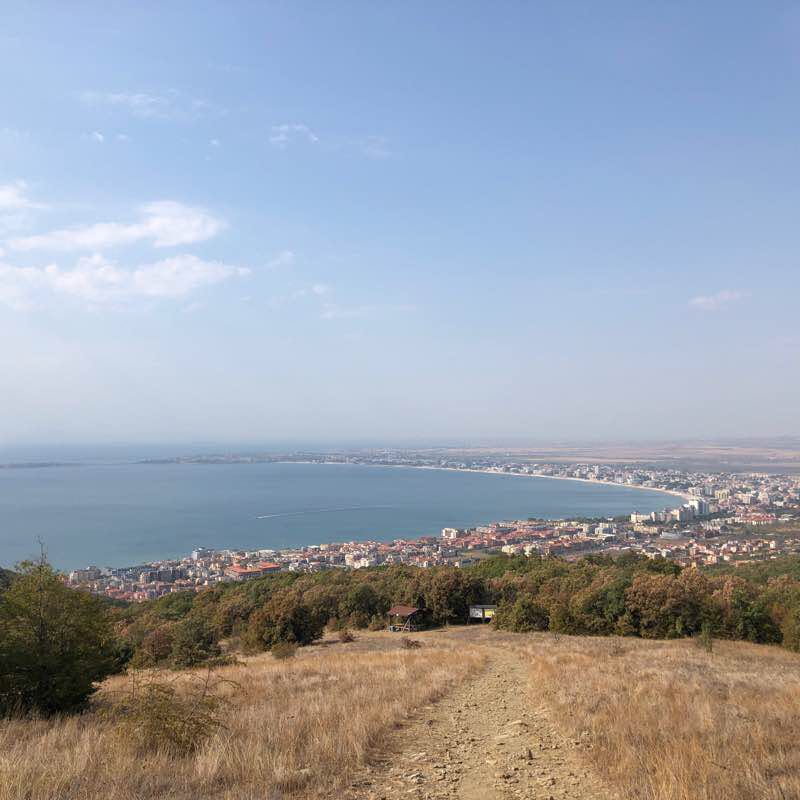 From GSM Antennas to Sveti Vlas walking route map in Burgas