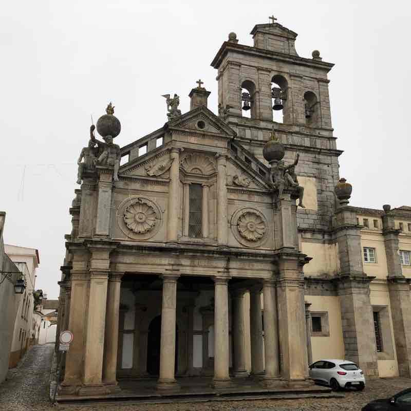 Évora walk walking route map in Évora