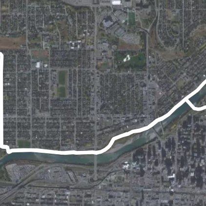 Trail Run Along Bow River