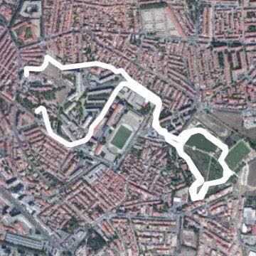 St vicens walking route map in Cabestany