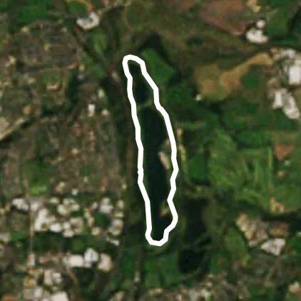 Rother Valley Country Park walking route map in Kiveton Park