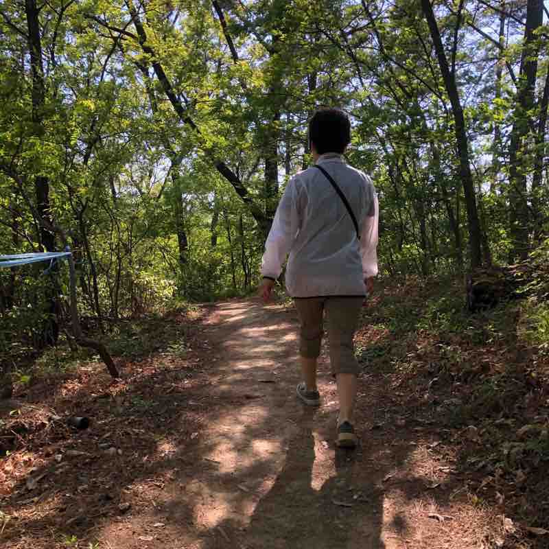 목령산 산길
