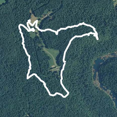 Carnifex Ferry Patterson Trail Loop walking route map in Mount Nebo