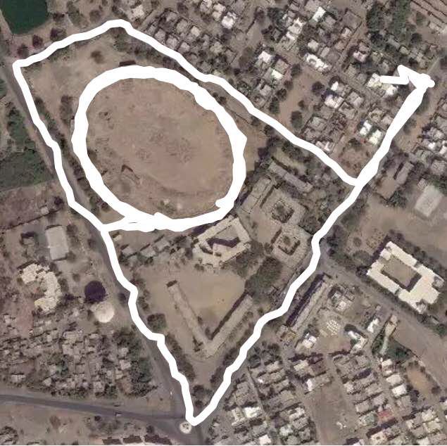 Anjar walking route map in Anjar