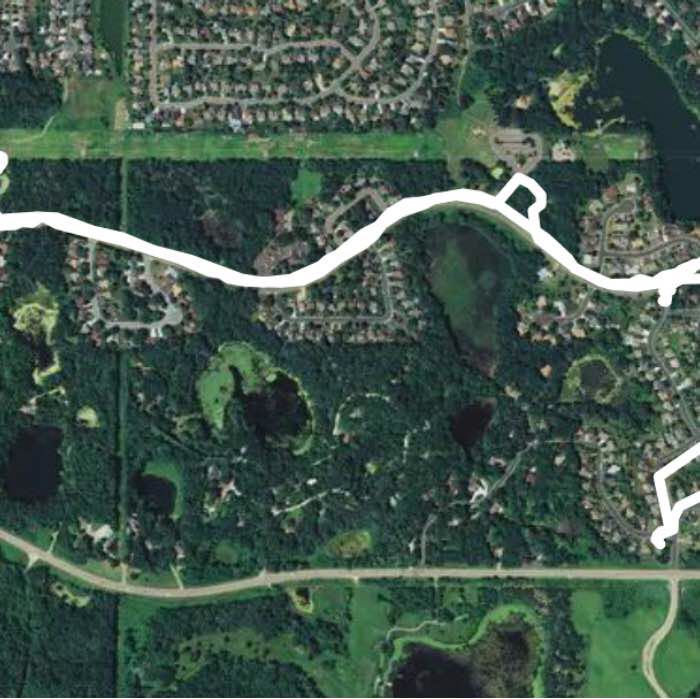 Wilderness Run walking route map in Inver Grove Heights