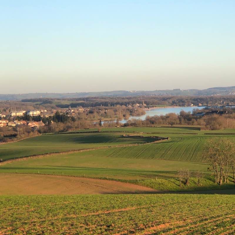 Montcenis Saône et Loire 71710 walking route map in Montcenis
