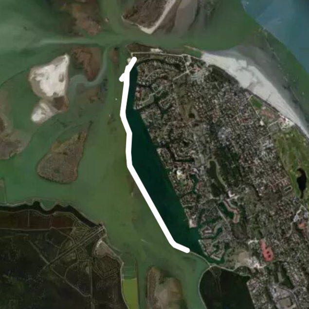 Albarella argine specchio nautico