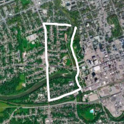 centre park around the bridges