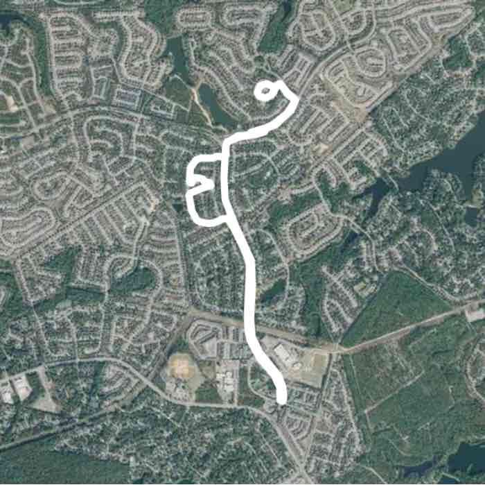 Summit walking route map in Elgin