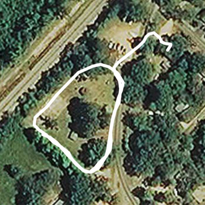 Traskwood City Park walking route map in Traskwood