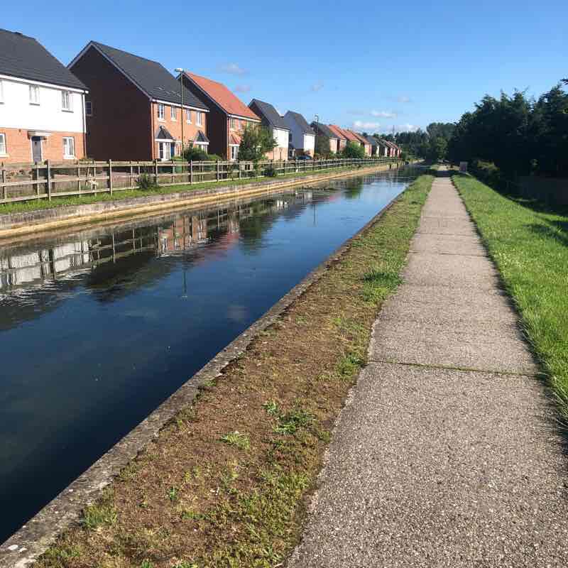 New River Run walking route map in Cheshunt