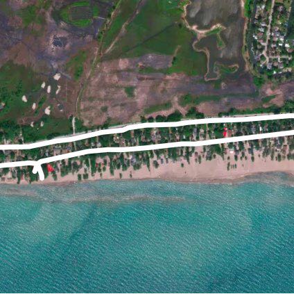 Woodstock run walking route map in Port Rowan