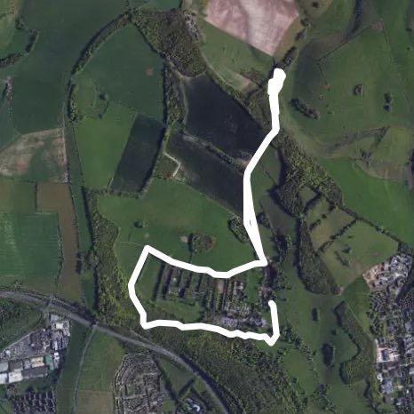 Stamner walk walking route map in Falmer