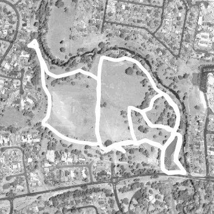 Willow park walking route map in Wodonga