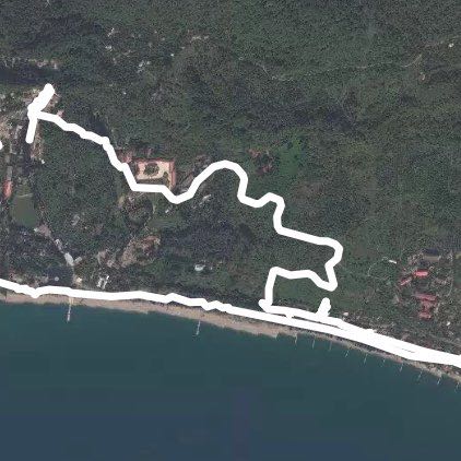 New Athos walking route map in Akhali Atoni