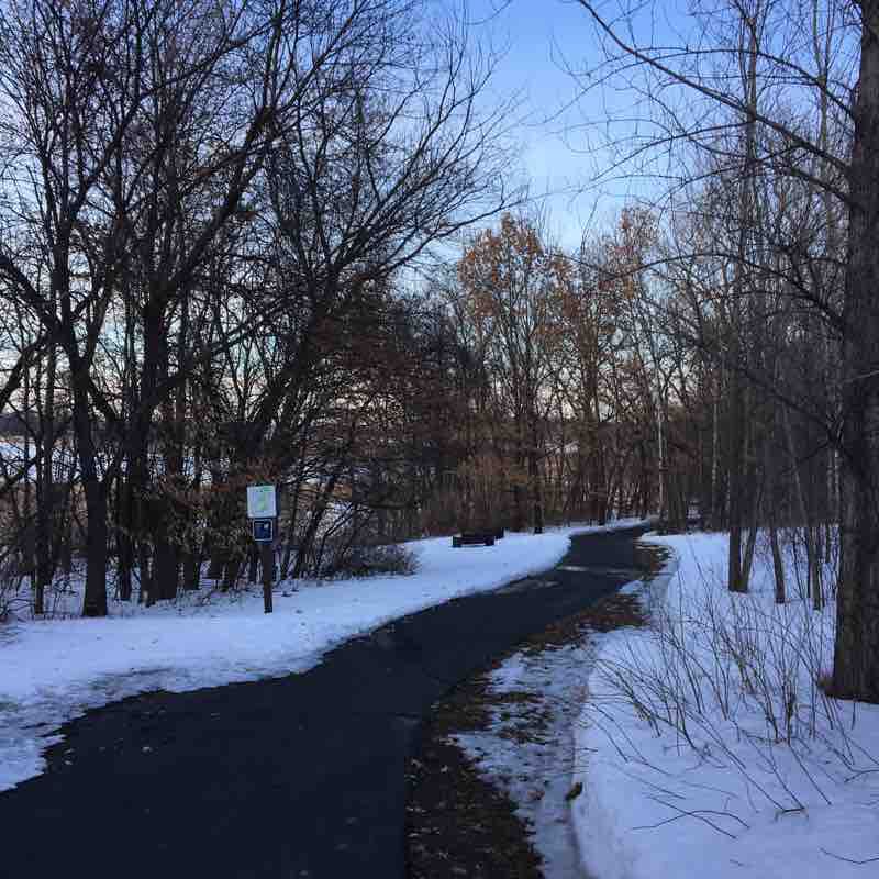 Eagle Lake area walking route map in Brooklyn Park