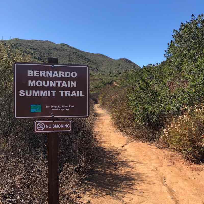Montaña Bernardo un verdadero Hiking Sendero Escondido, California