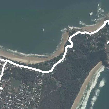 Cape Byron walking route map in Byron Bay