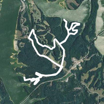 Barren River walking route map in Austin