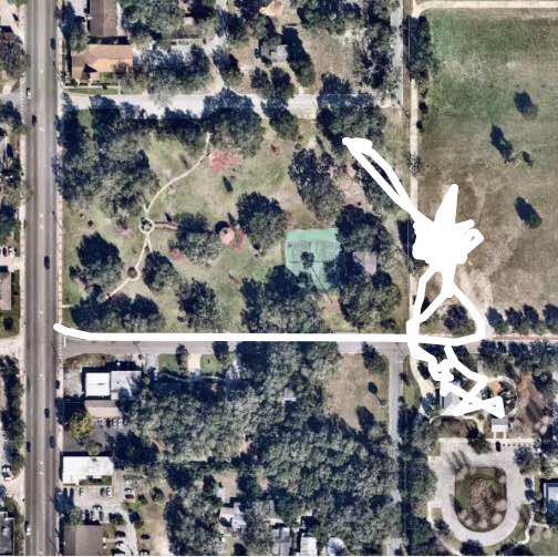 Kit Land Nelson Park Rd.跑步路线 阿勃卡，佛罗里达州，美国 Pacer